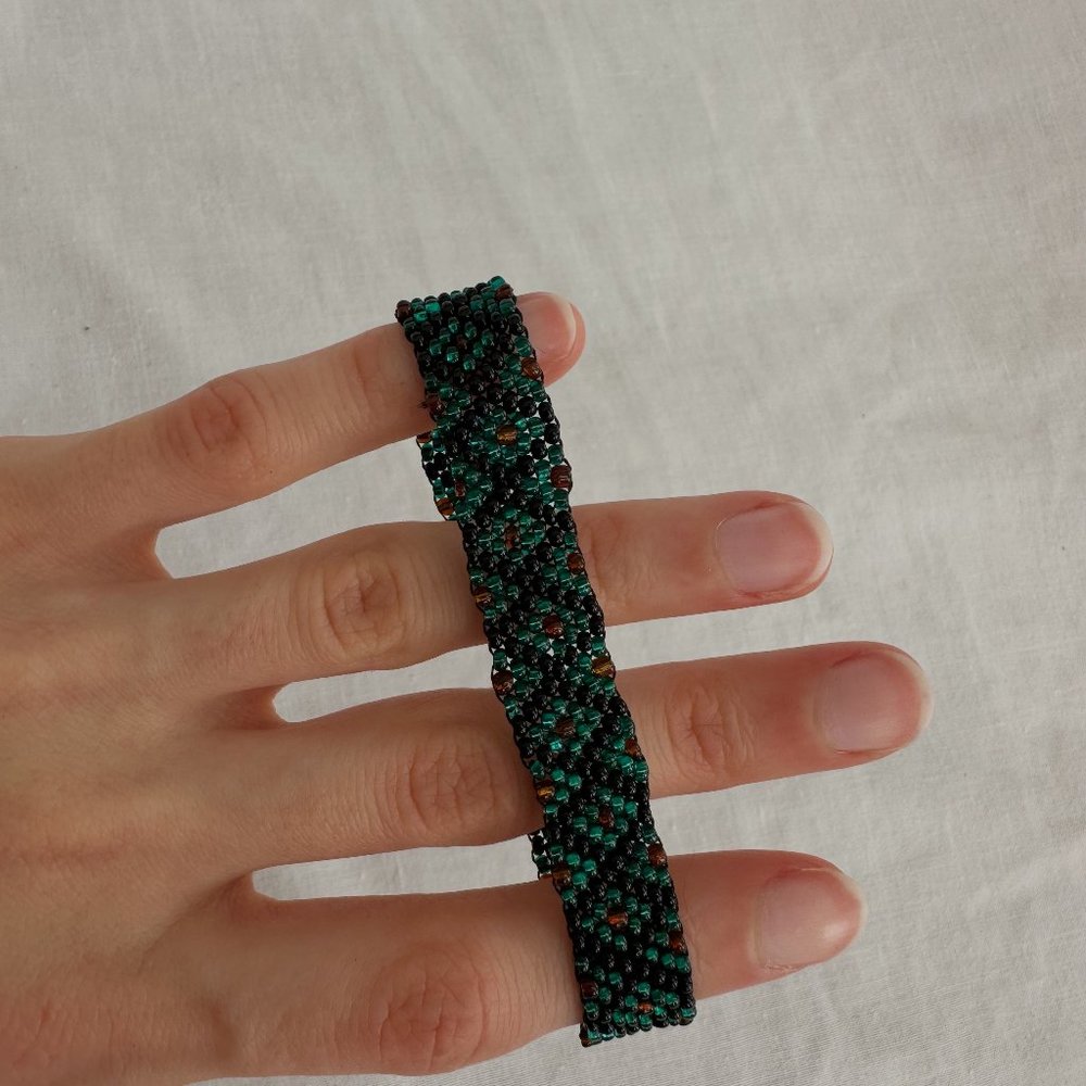 Green Beaded Bracelet